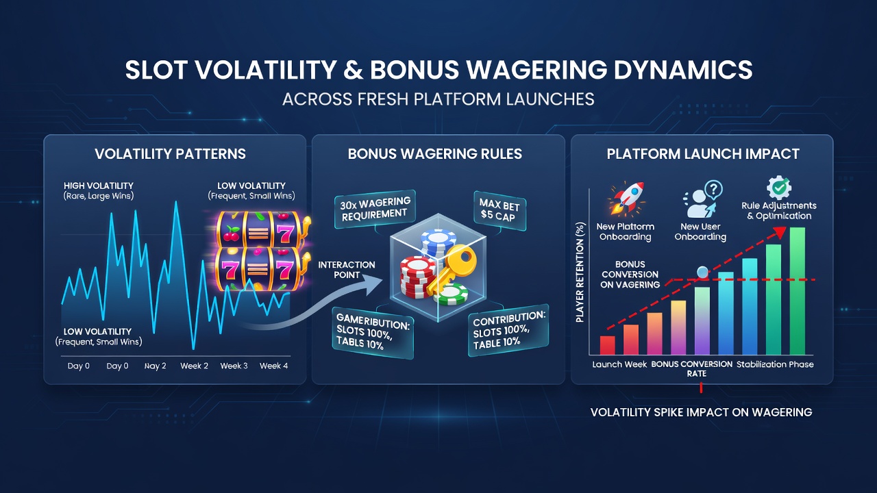Chart illustrating bonus clearing timelines for different volatility categories